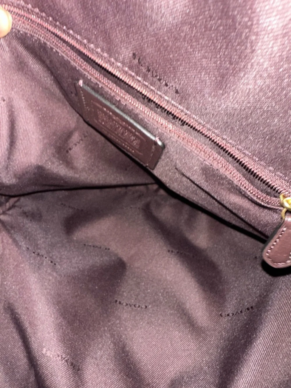 Coach Black Leather Backpack with Gold Accents - Picture 8 of 10